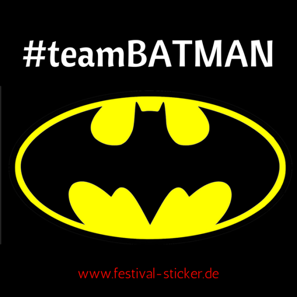 Sticker: #teamBATMAN