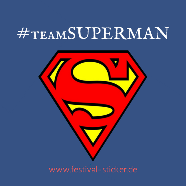 Sticker: #teamSUPERMAN