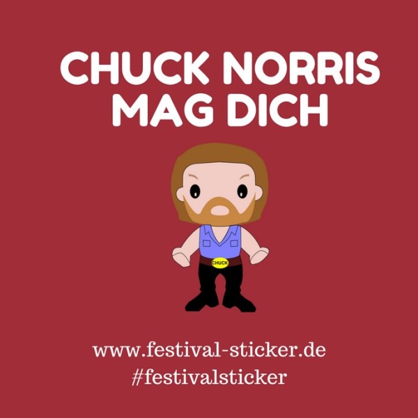 Sticker: Chuck Norris mag dich