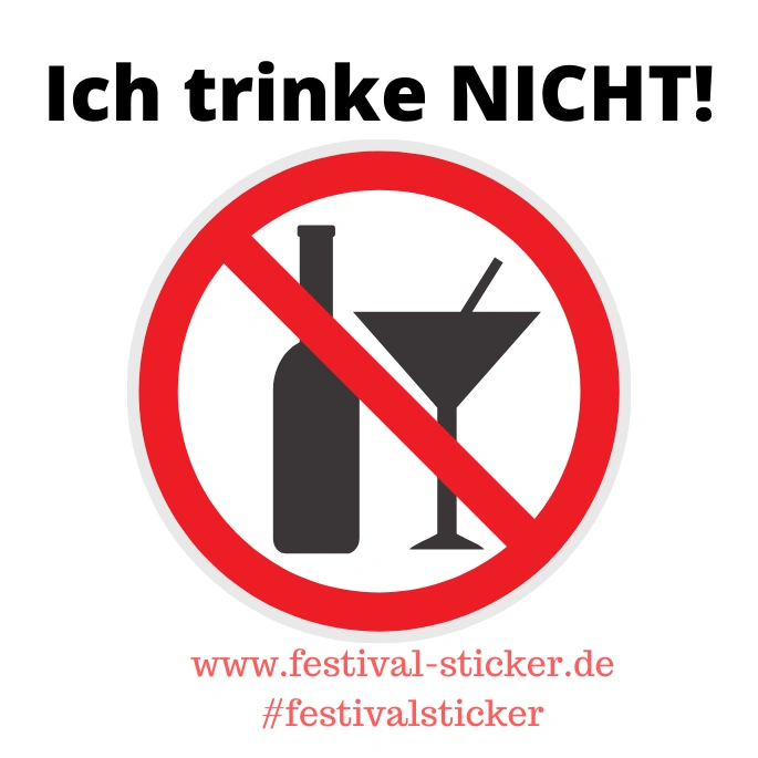 Sticker: Ich trinke nicht