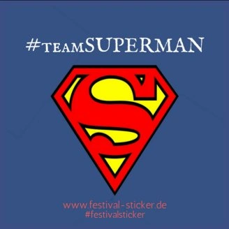 Sticker: #teamSUPERMAN