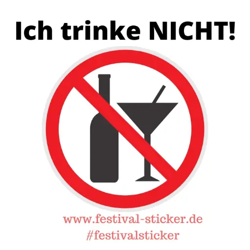 Sticker: Ich trinke nicht